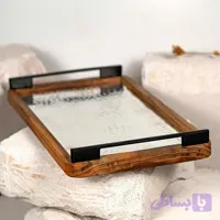 سینی چوب ومس دسته دار