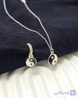نیم ست وارداتی هایکوالیتی طرحyin and yang ضد حساسیت