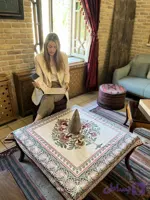 رومیزی و سفره ضدلک طرح اشرافی