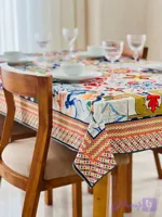 رومیزی و سفره ضدلک طرح کاشی (کد R1DHB)