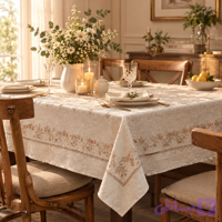 رومیزی و سفره پارچه ای ضدلک طرح گندم