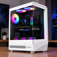 سیستم گیمینگ قدرتمند سایبر پرو با پردازنده 9100 نسل 9 (کیس اکواریومی 6 فن) کد (g401)