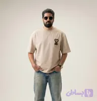 تیشرت مردانه نخ پنبه باکسی - محمد پرستیژ