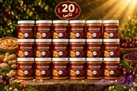 پک 20 عددی کره بادام زمینی تک‌نفره آلبالویی لوکس