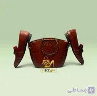 کیف زنانه دیانا از چرم طبیعی گاوی تبریز | دسته فلزی
