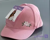 کلاه کپ رنگ صورتی با گلدوزی زیبا