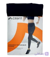 لگ ورزشی زنانه جیب دار و زیپ دار برند crivit رنگ مشکی   کد202