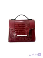 کیف چرمی زنانه بزرگ طرح کروکدیل