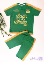 ست تیشرت شلوارک دخترانه طرح SAGO