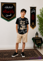 ست تیشرت شلوارک پسرانه برای ایّام ماه محرّم سایزبندی ۶۰ ، ۶۵