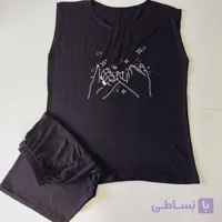 ست تاپ شورتک جنس ویسکوز فری سایز