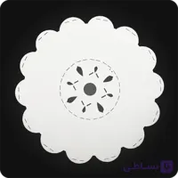 شاسی بک لایت خورشیدی طرح گل دوبل