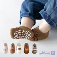 پاپوش نوزادی کف استپ دار (پک:10جفتی)