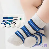 جوراب پسرانه نخ پنبه اعلا (پک:16جفتی)