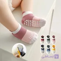 جوراب نوزادی پسرانه لانه زنبوری (پک:12 جفتی)