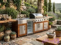 باربیکیو آیلند برینکمن وارداتی مدل 2.4 متری | Gas Barbecue Island Brinkmann Model 2.4 meters