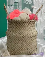سبد حصیری گلدان حصیری