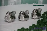 گنجشک دکوری نقره ای سرامیک آبکاری شده