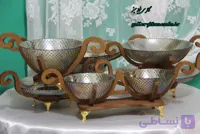 سرویس پذیرایی از دل رویا ۶ پارچه چوب و شیشه