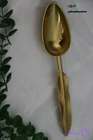 قاشق آجیل طرح پر رنگ طلایی کیفیت عالی