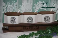پاسماوری ۳ پارچه سرامیکی استند چوبی