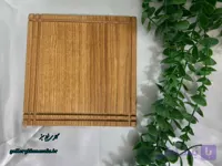 زیر قابلمه چوبی طرح مربع