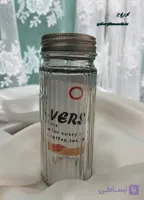 جا ادویه شیشه ای درب استیل