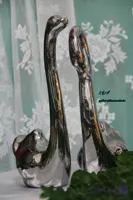 قو دکوراتیو جفتی رنگ نقره ای