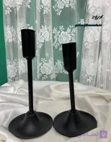 شمعدان دو عددی مشکی طرح دفرمه