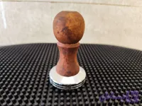 تمپر قهوه دسته چوبی کلاسیک | Coffee Tamper Wooden Handle Chrome Base