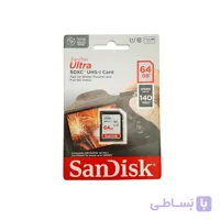 کارت حافظه SDXC سن دیسک مدل Ultra کلاس 10 استاندارد UHS-I U1 سرعت 100MBps ظرفیت 64 گیگابایت