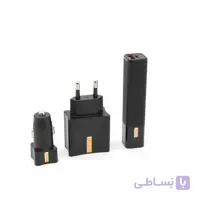 پک 3 in 1 سه منظوره  الدینیو مدل CC200  شارژر فندکی، آداپتور و پاوربانک