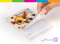 دفترچه_یادداشت طلقی با فنر دوبل