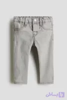 شلوار جین راسته طوسی h&m