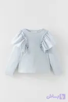 شومیز سرشانه چیندار zara