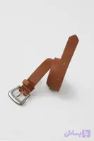کمربند چرم قهوه ای zara