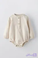 بادی یقه دکمه نوزادی zara