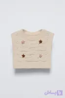 رو لباسی بافت گلدار zara
