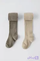 جوراب شلواری کرم zara