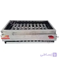 منقل گازی کباب پز 70 سانتی 10 شعله چدن