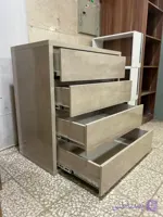 میز آرایش و دراور ملامینه با روکش MDF مدل فاما