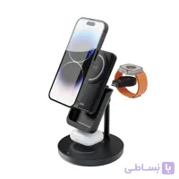 شارژر وایرلس و پاوربانک چهار کاره Porodo مدل PD-PBFCH024-BK – مشکی