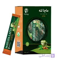 ماچا لته با پودر شیر بادام پپتینا