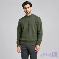 بافت مردانه یقه ایستاده سبز مدل ۱۰۰۳