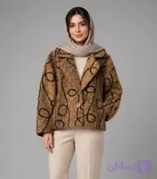 کت زنانه فوتر موهردار درجه یک یقه انگلیسی مدل ۱۰۰۱