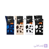 جوراب ساقدار اسپرت کش انگلیسی طرح نایک گاوی میکس 4 جفتی