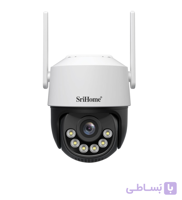 دوربین مداربسته تحت شبکه بیسیم سری هوم (SriHome) مدل SH072 (8MP) 4K دید در شب رنگی دوسال گارانتی اصلی+ ۶ ماه خدمات رایگان