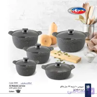 سرویس قابلمه تاوا 10 پارچه فورج سایز 32 مدل ماکالو