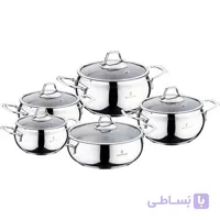 سرویس قابلمه 10 پارچه استیل سفرام ترکیه مدل سافت - دیجی افشار