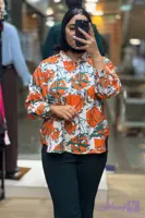 شومیز زنانه مدل رنگارنگ جنس ساتن پفکی